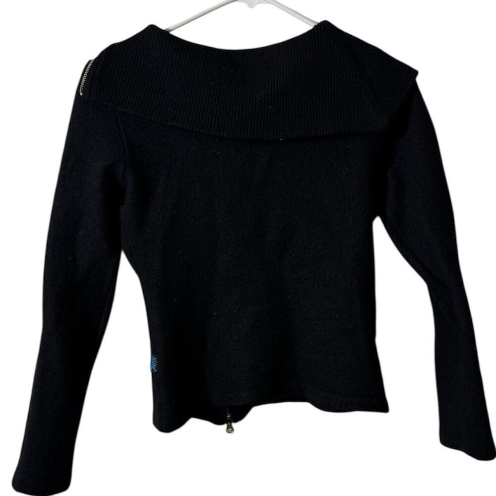 KÜHL Merino Wool Asymmetrical Zip Sweater Jacket Women S Black Outdoor - Picture 3 of 7